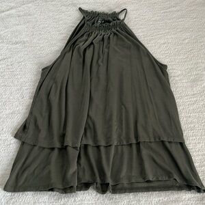 Loft - Olive green halter tank - size S